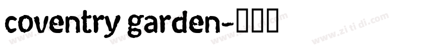 coventry garden字体转换
